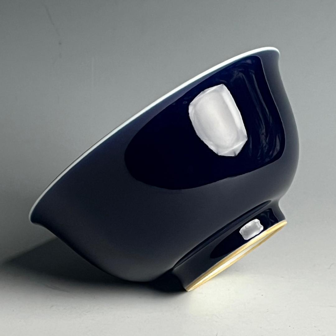 唐物 天藍釉碗 瑠璃釉 大清康煕年製 款 古玩 中国美術 天青 SN658