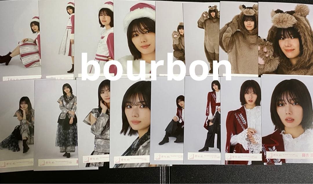 櫻坂46 生写真 クリスマスサンタ ライブ とうぶつ 16種コンプ 藤吉夏鈴