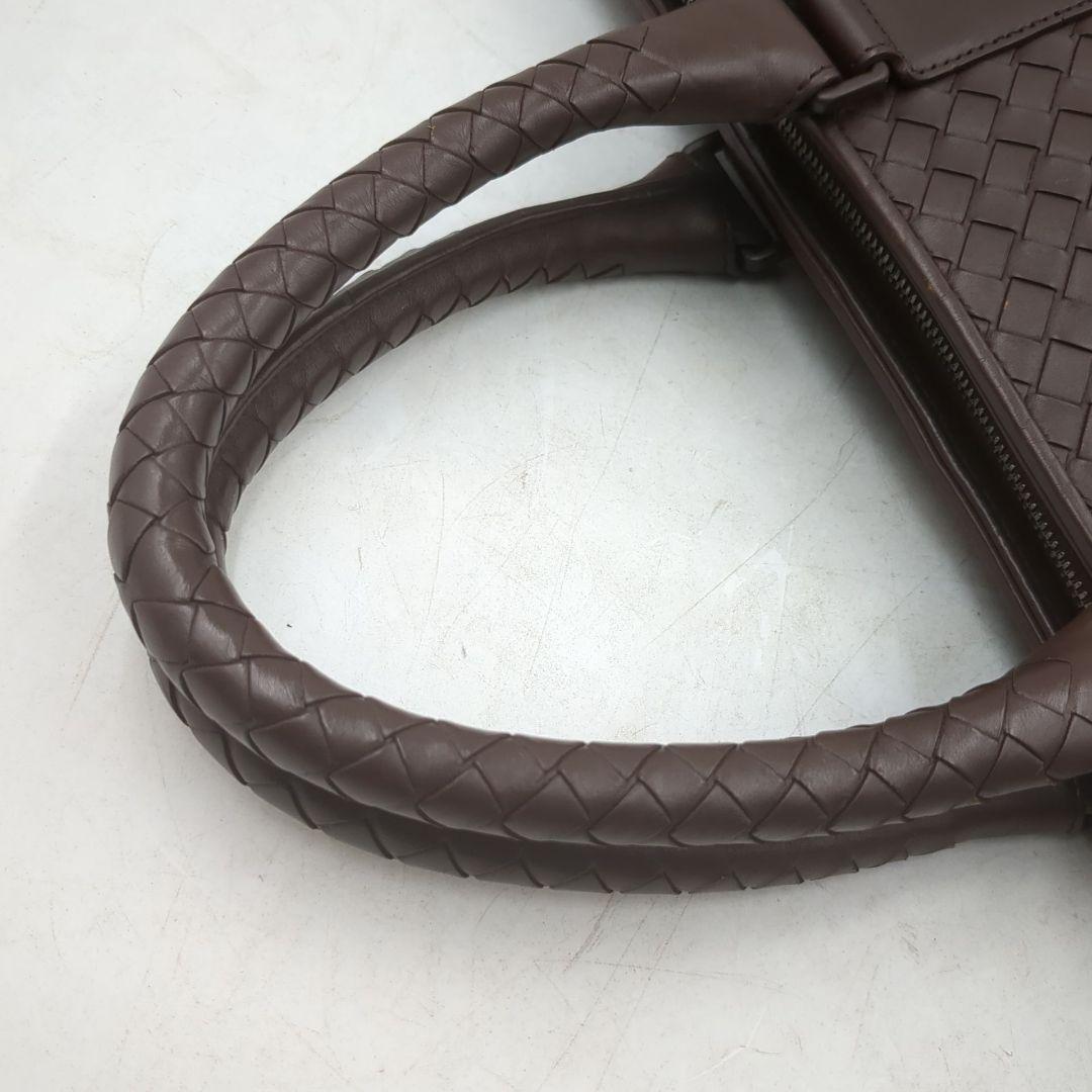 極美品✨️　ボッテガヴェネタ イントレチャート ビジネスバッグ　ブラウン　自立