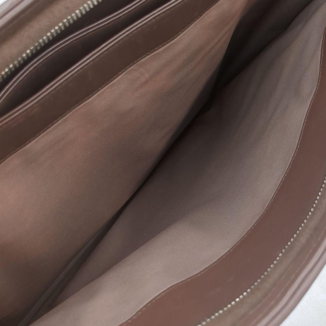 極美品✨️　ボッテガヴェネタ イントレチャート ビジネスバッグ　ブラウン　自立