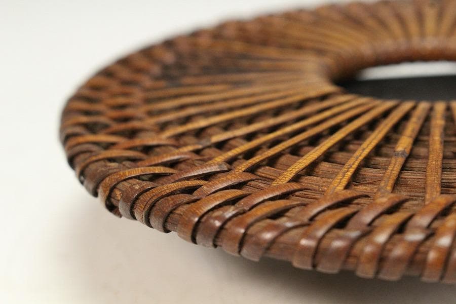 煎茶 古竹藤網 形 瓶敷 大小 六件 まとめて(K-A908)