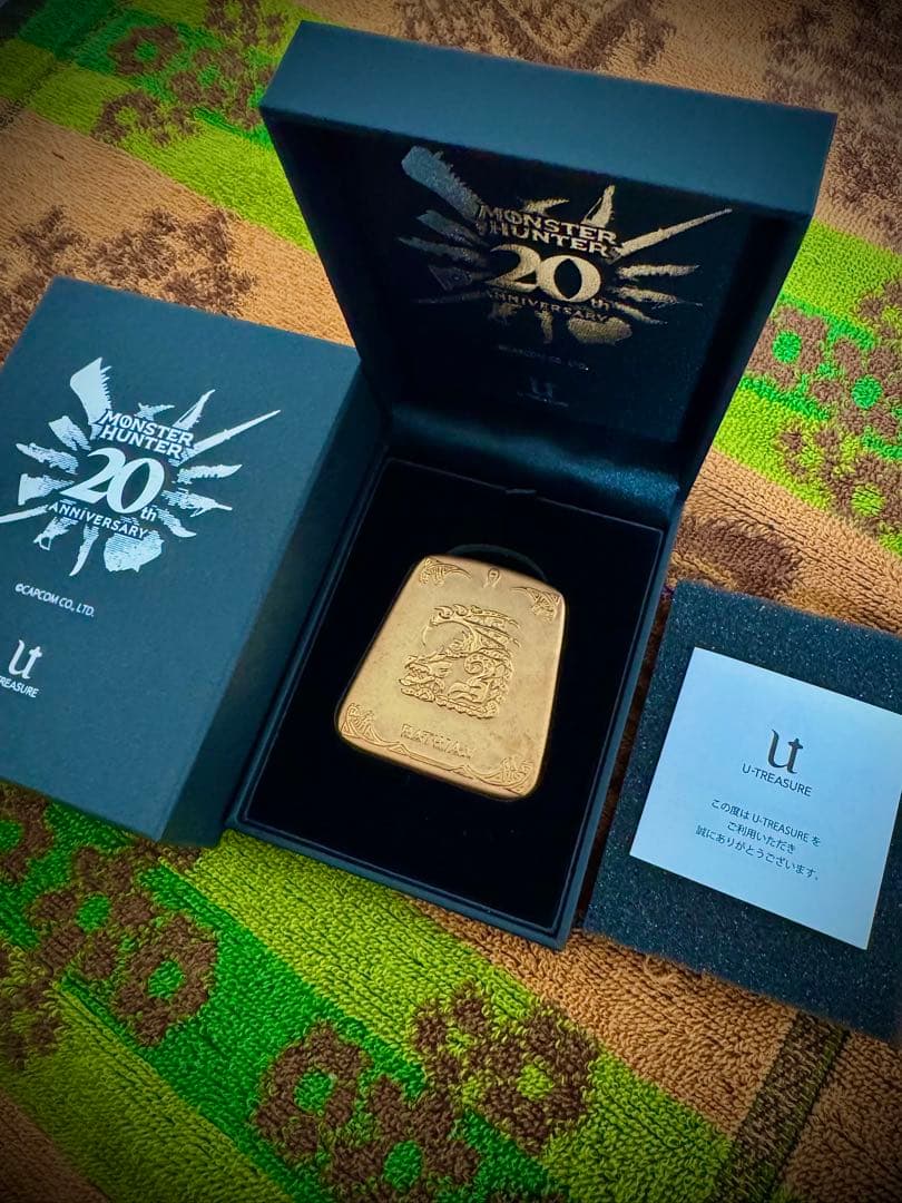 モンスターハンター 20周年 リオレイア希少種　石板　シルバー925製