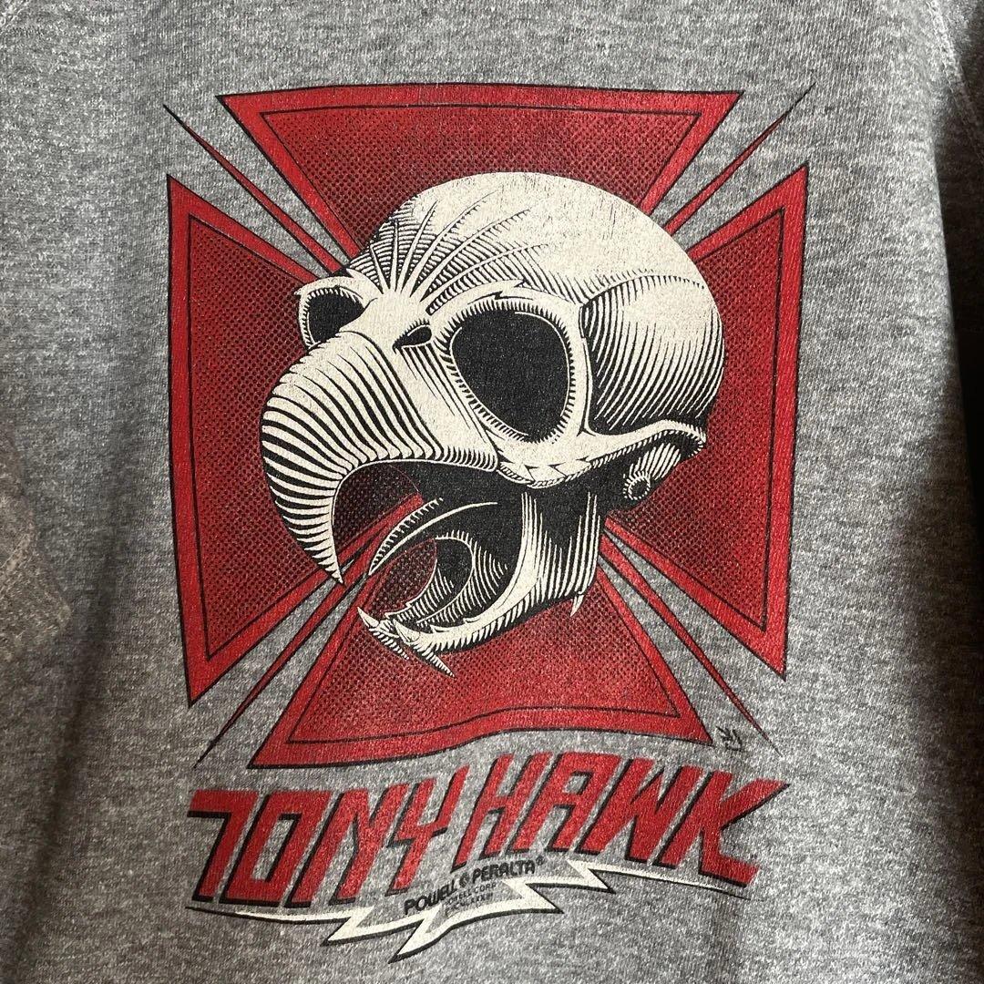 スペシャル パウエル トニーホーク チキンスカル アイアンクロス 袖プリ XL