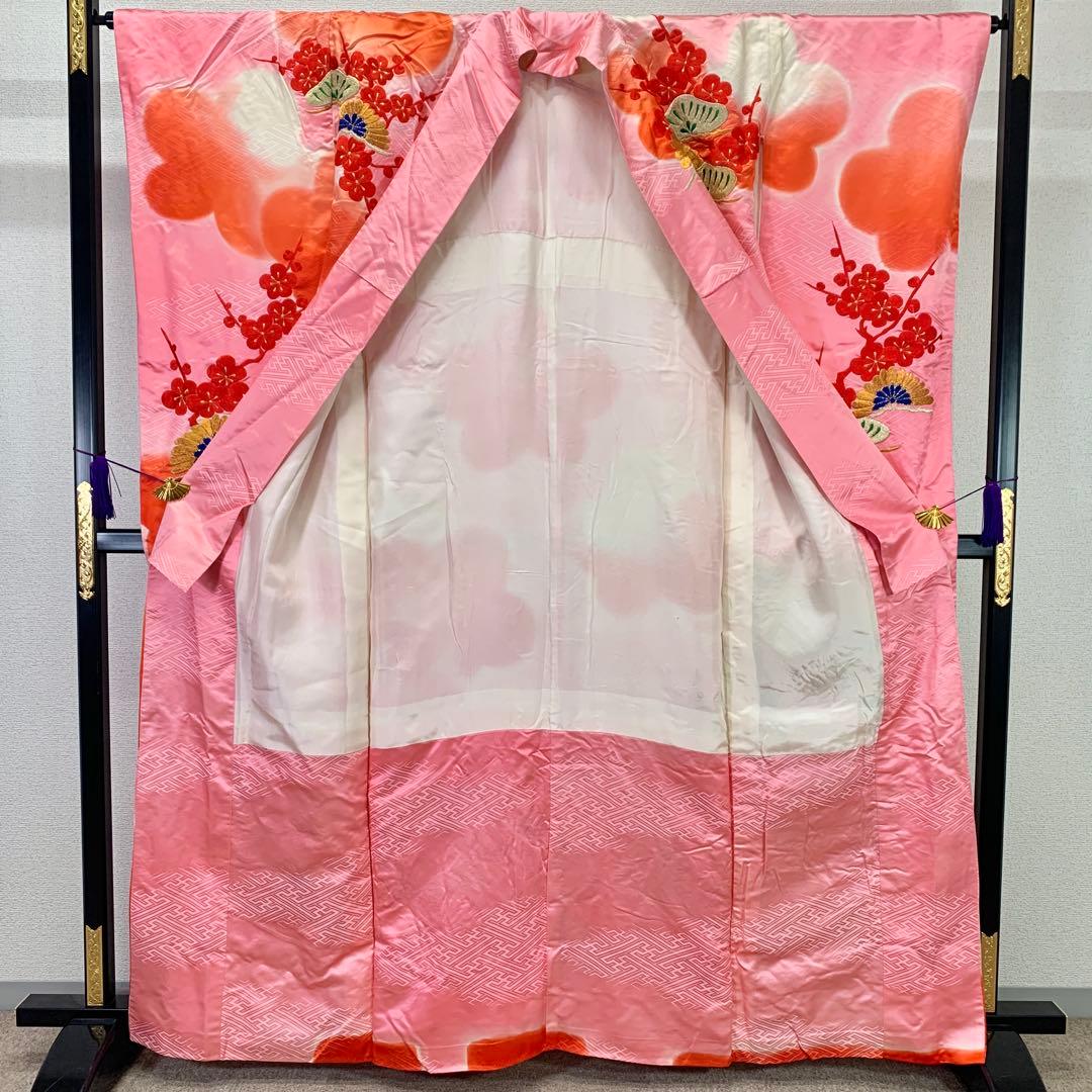 売切値下げ】512zu45☆振袖 総刺繍 金糸☆成人式 お正月 初釜 リメイク
