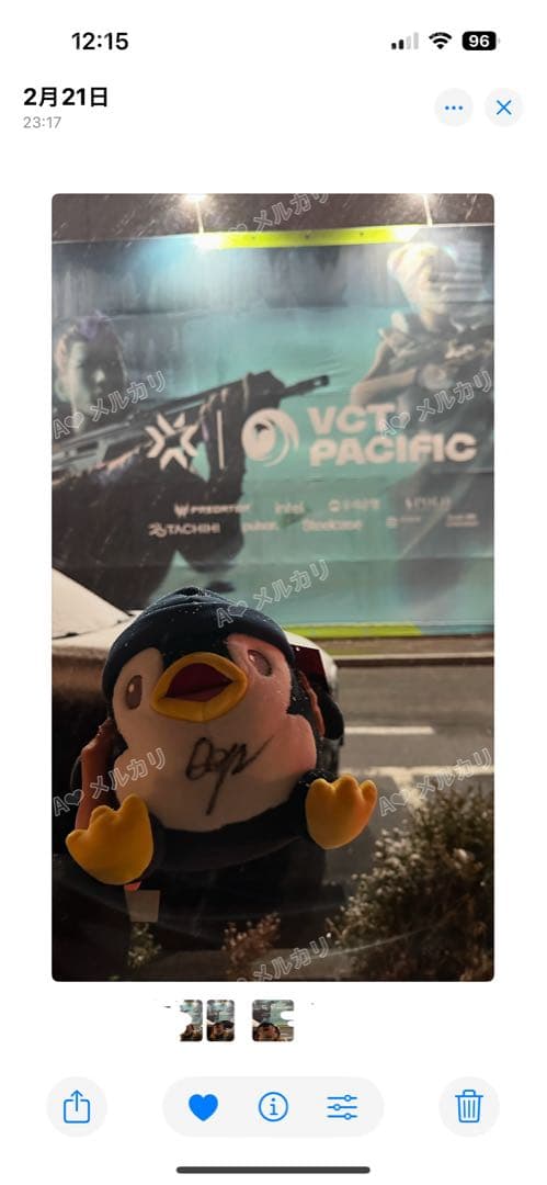 ペンギンのダン ぬいぐるみ Dep選手サイン入り