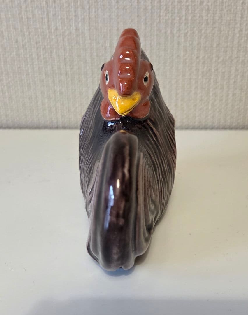 鶏(楽) 香炉 川崎和楽造 　 紙製共箱付 京焼