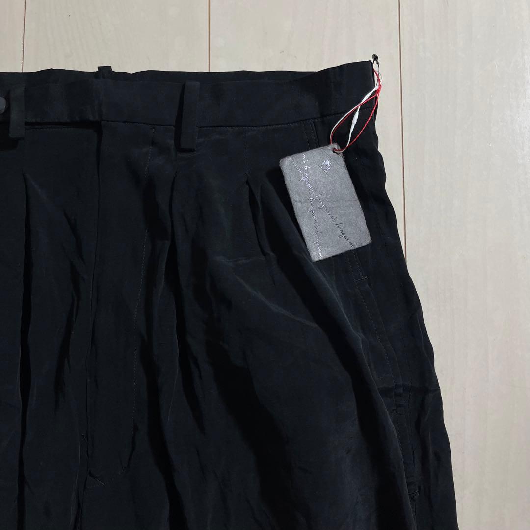 m's braque エムズブラック 未使用 キュプラ レーヨン ワイド パンツ