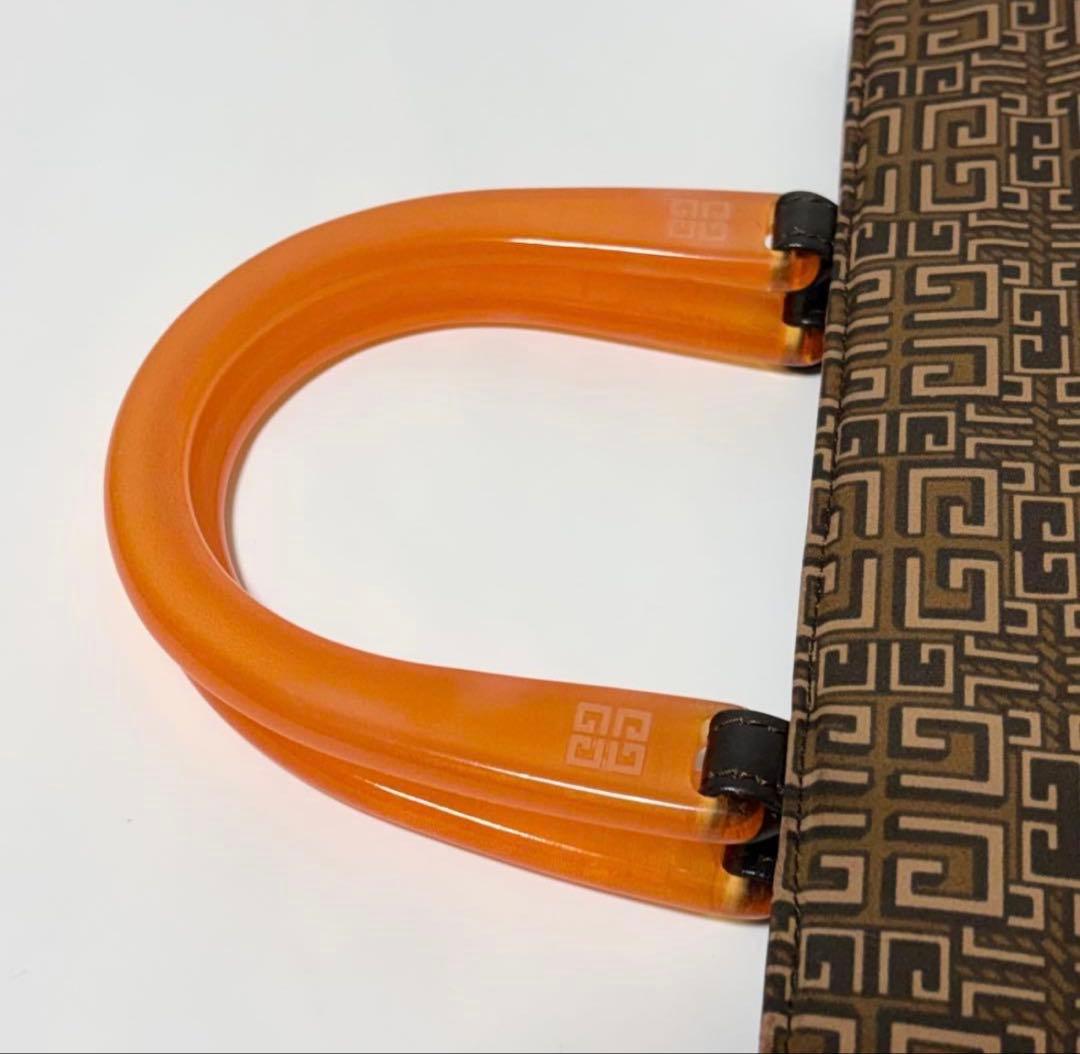 極美品　ジバンシー　ヴィンテージ　ハンドバッグ　トートバッグ　3室　総柄　4G