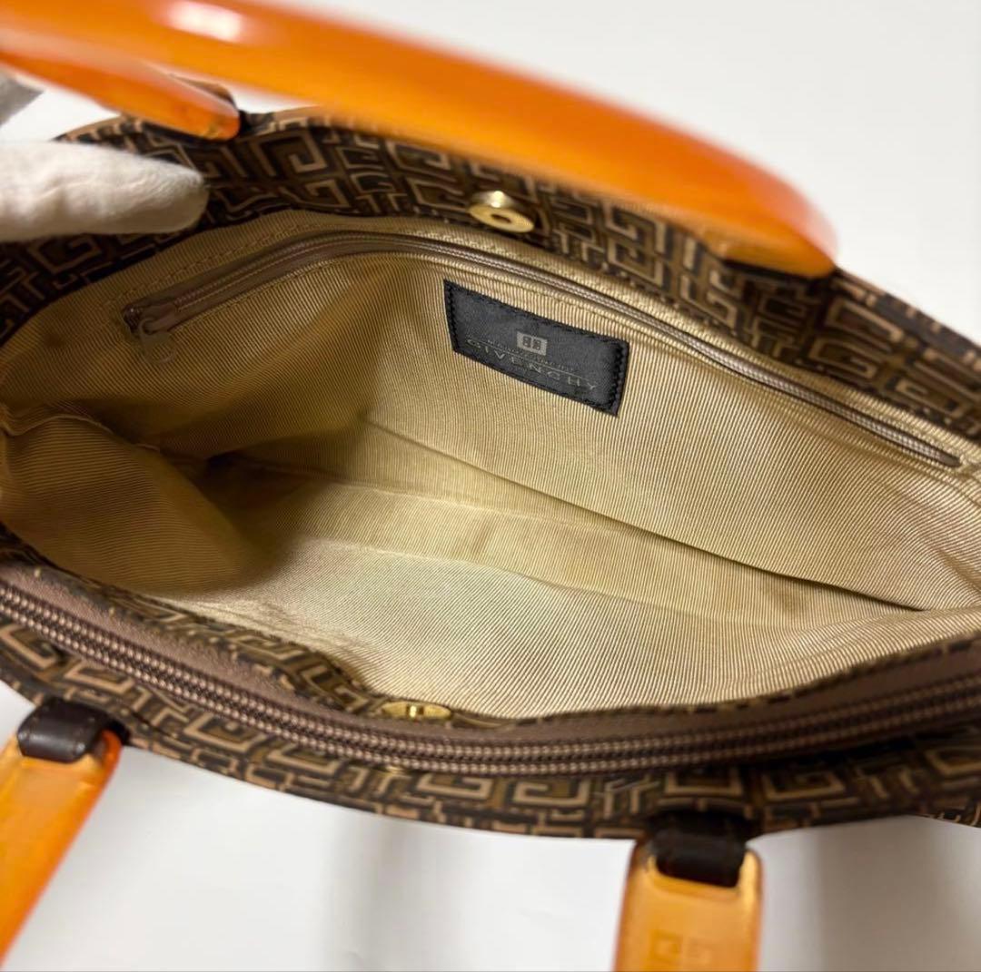 極美品　ジバンシー　ヴィンテージ　ハンドバッグ　トートバッグ　3室　総柄　4G