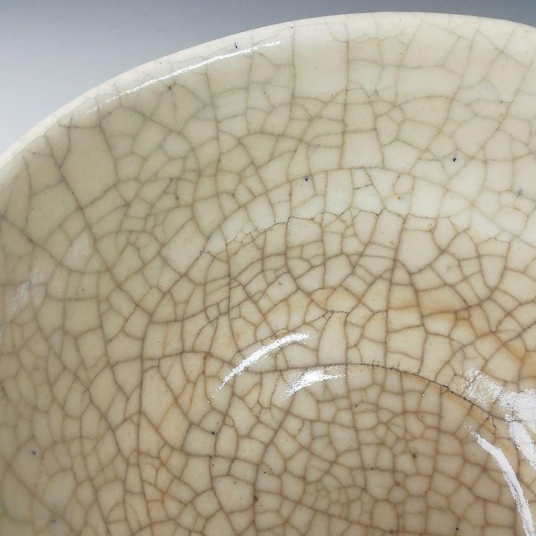 T651 茶碗 『峯の雪』『写常慶作』『平安 祥悦 造』 共箱 抹茶碗