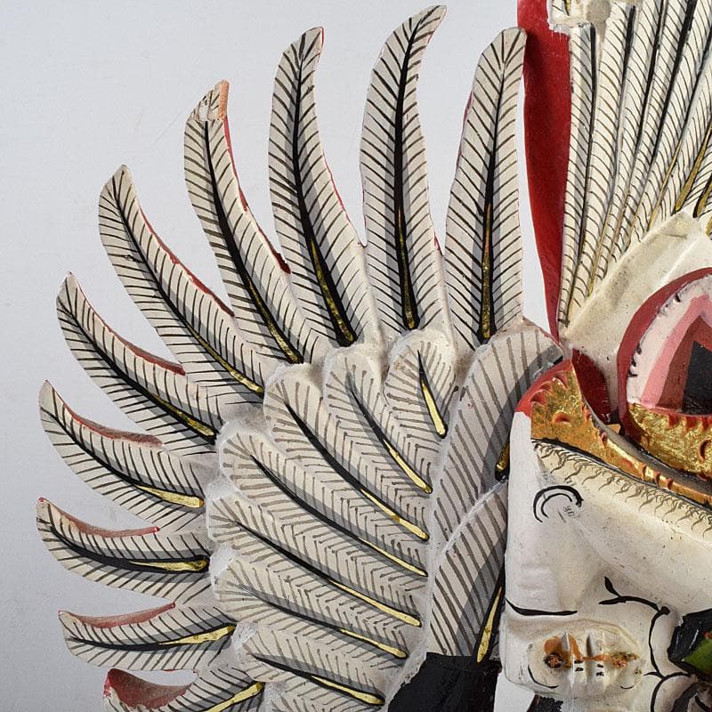 バリ島 インドネシア 彩色木彫 ガルーダ像 置物 N R9435B - メルカリ