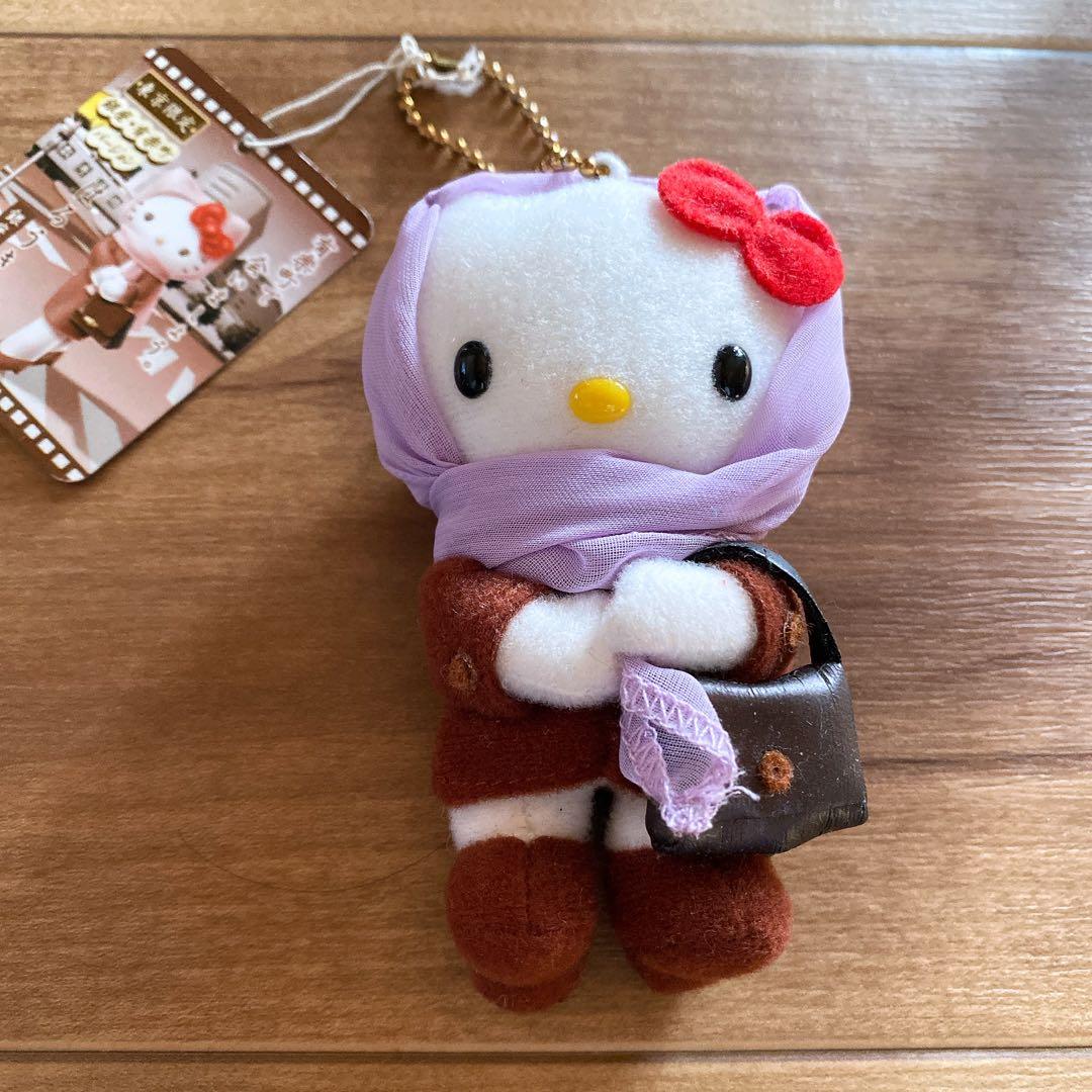 【20年ほど前】ハローキティ スカーフ付きぬいぐるみストラップ