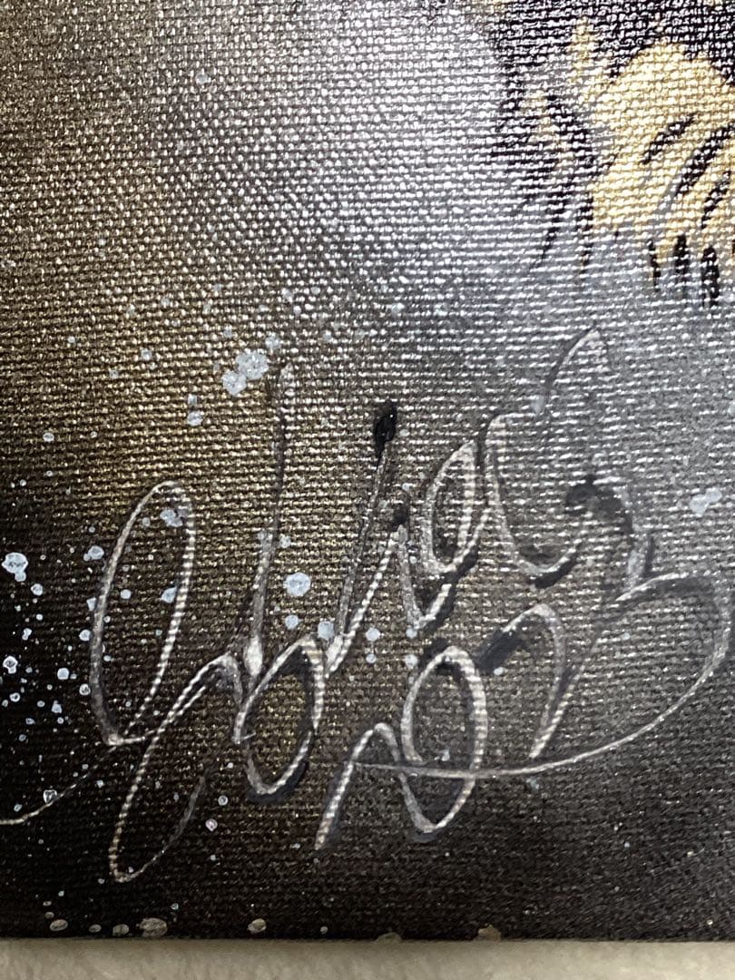 スプレーアートエデン　原画　F6キャンバス　ホワイトタイガー