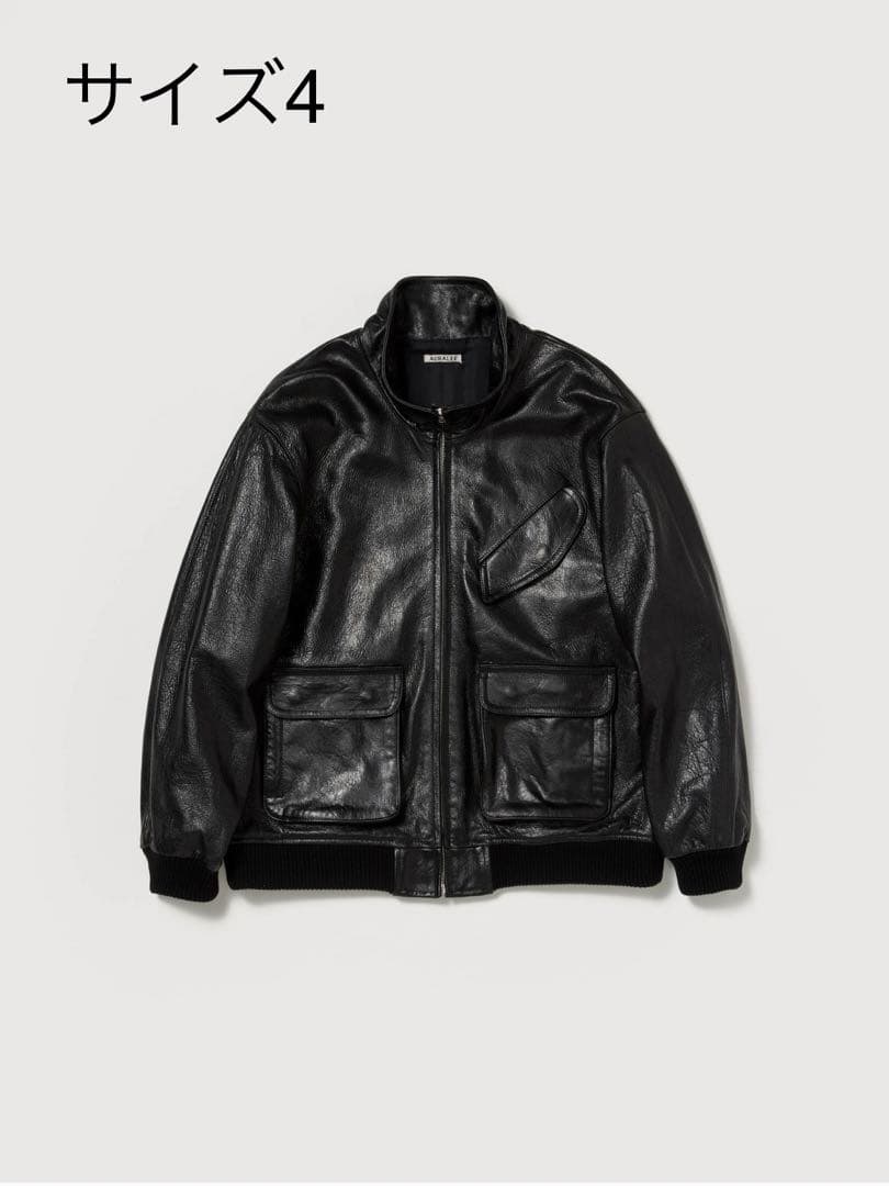 新品AURALEE 25AW LAMB LEATHER ZIP BLOUSON - メルカリ