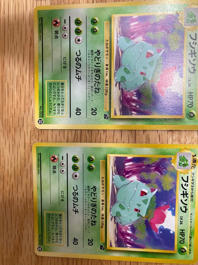 フシギダネ・フシギソウ 旧裏ポケモンカード6枚セット　イントロパック