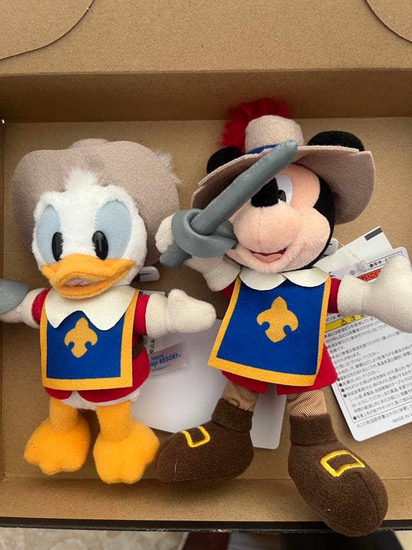 三銃士 ドナルド&ミッキー ぬいぐるみバッジ 東京ディズニーリゾート