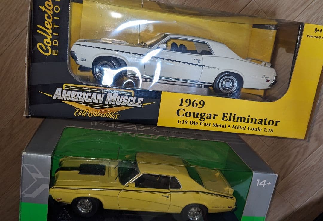 1/18 スケール1969＆1970 Cougar Eliminatorセット