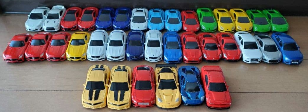 ES♠ 正規ライセンス ダイキャストミニカー 36個 セット