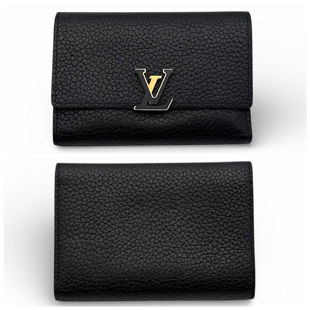 美品】ルイヴィトン ポルトフォイユ カプシーヌ コンパクト ブラック