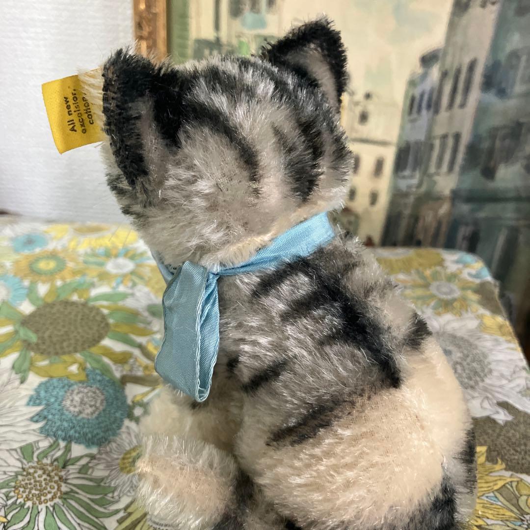 アンティーク　シュタイフ　猫のスージー　Susi お口の小さな美人さん