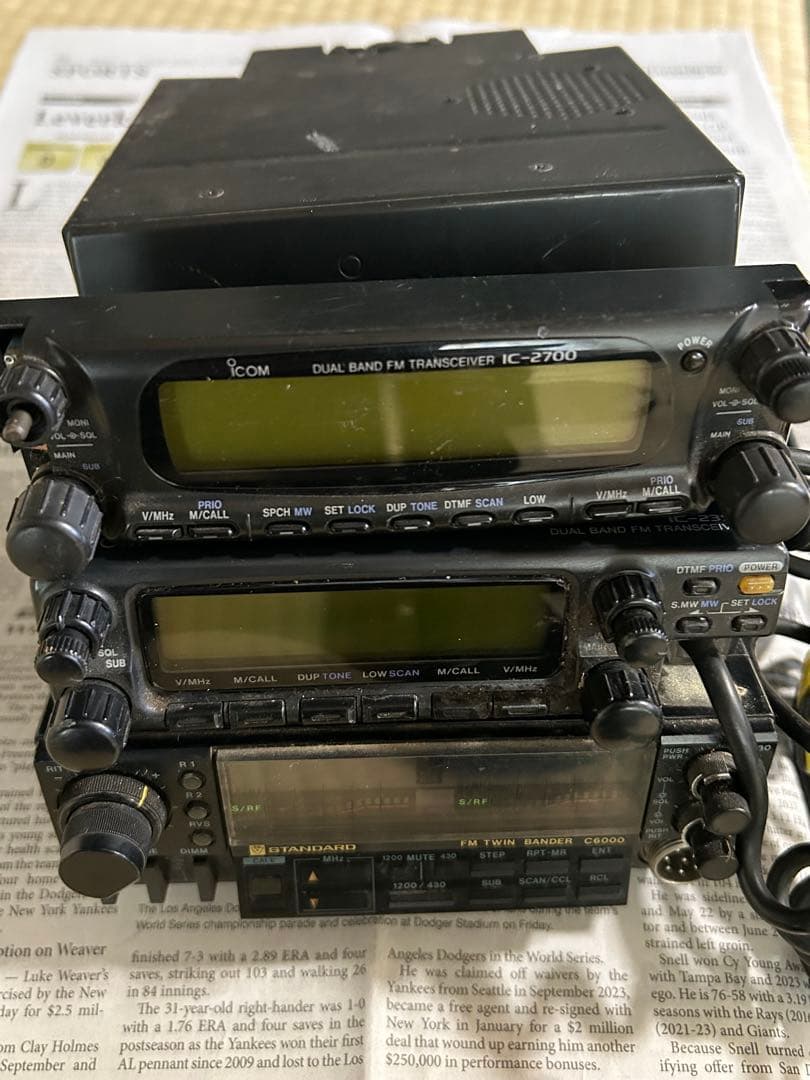 値下げ　無線機まとめて(コールサインステッカー付き) 無線機まとめて(コールサインステッカー付き) アマチュア無線コール