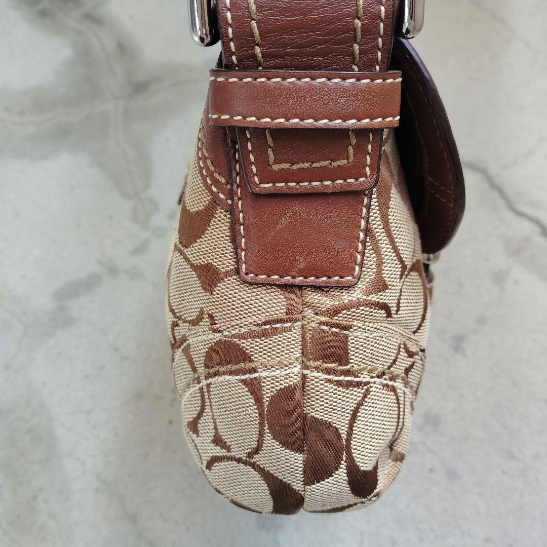 コーチ ソーホー シグネチャーワンショルダーバッグ キャンバス レザー