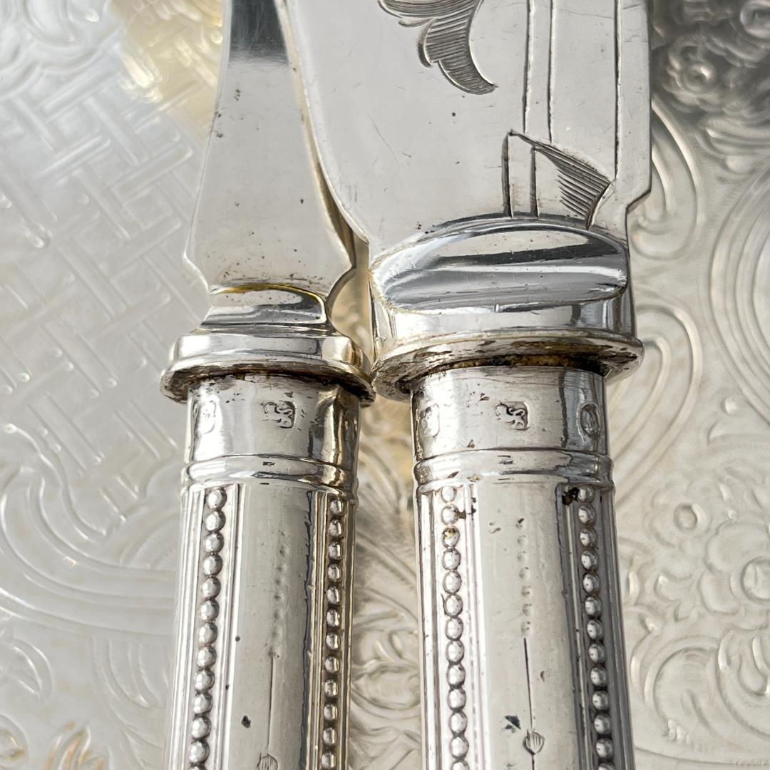 【Martin & Hall】【純銀ハンドル】ビクトリアンの サーバーセット