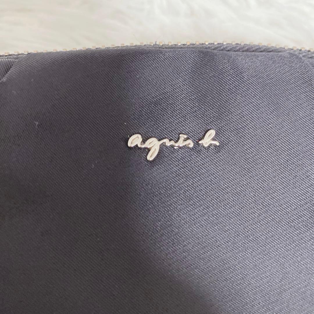 極美品 agnes b. アニエスベー ナイロンショルダーバッグ 黒 ブラック