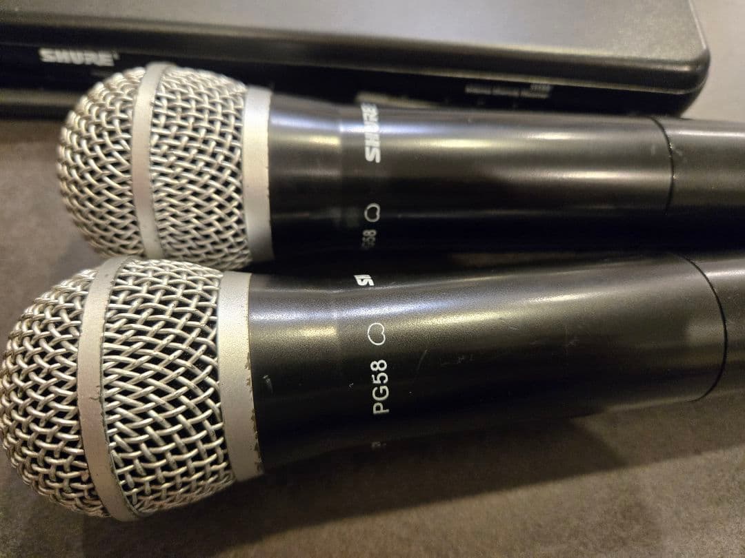 【SHURE】ワイヤレスマイクロフォンPG58+受信機SVX88セット