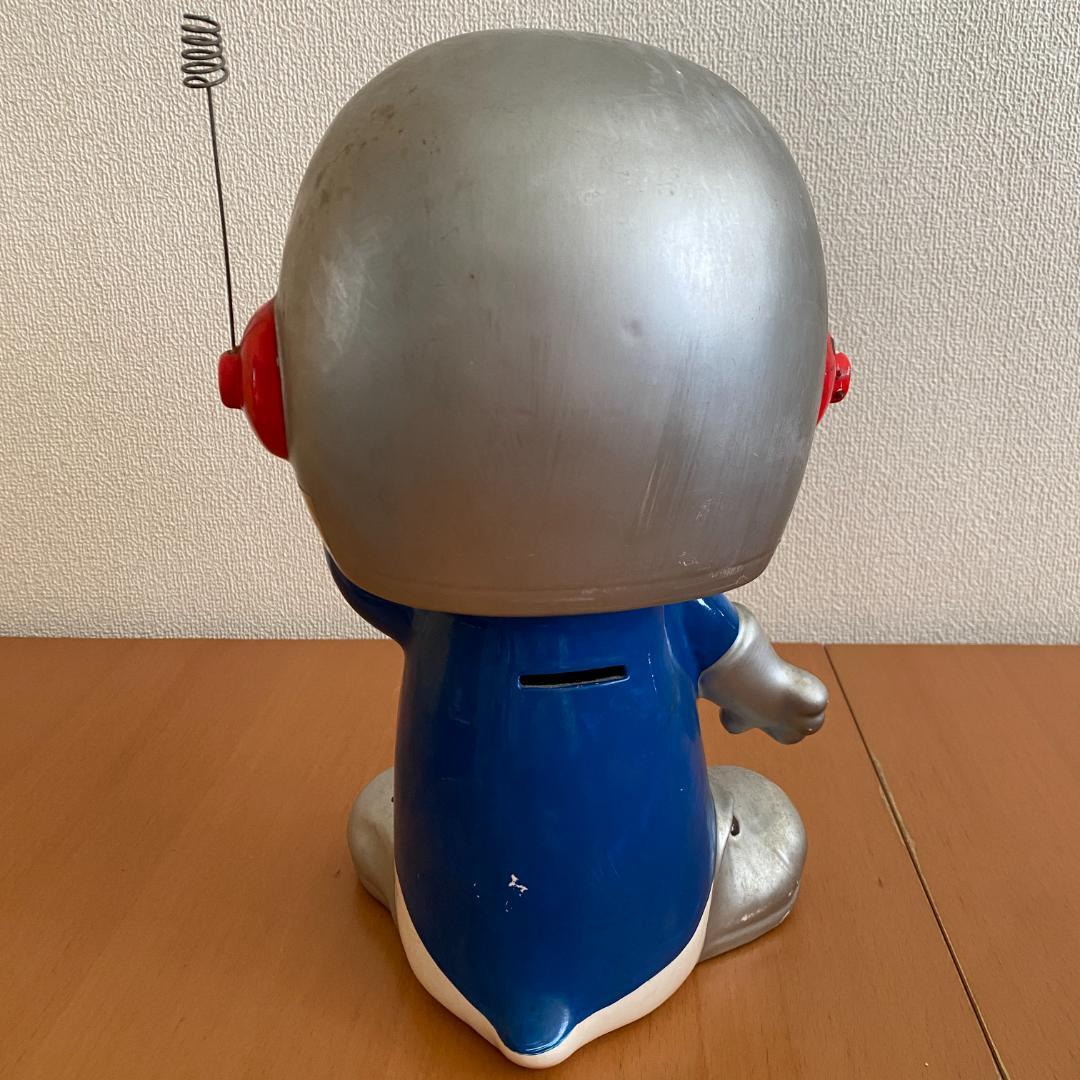 昭和レトロ 当時物 ナショナルノベルティ スペースペンギン陶器製 貯金箱