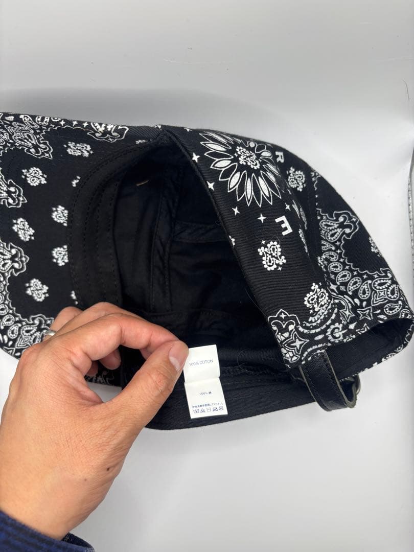小物 Supreme Bandana Camp Cap \"Black\"