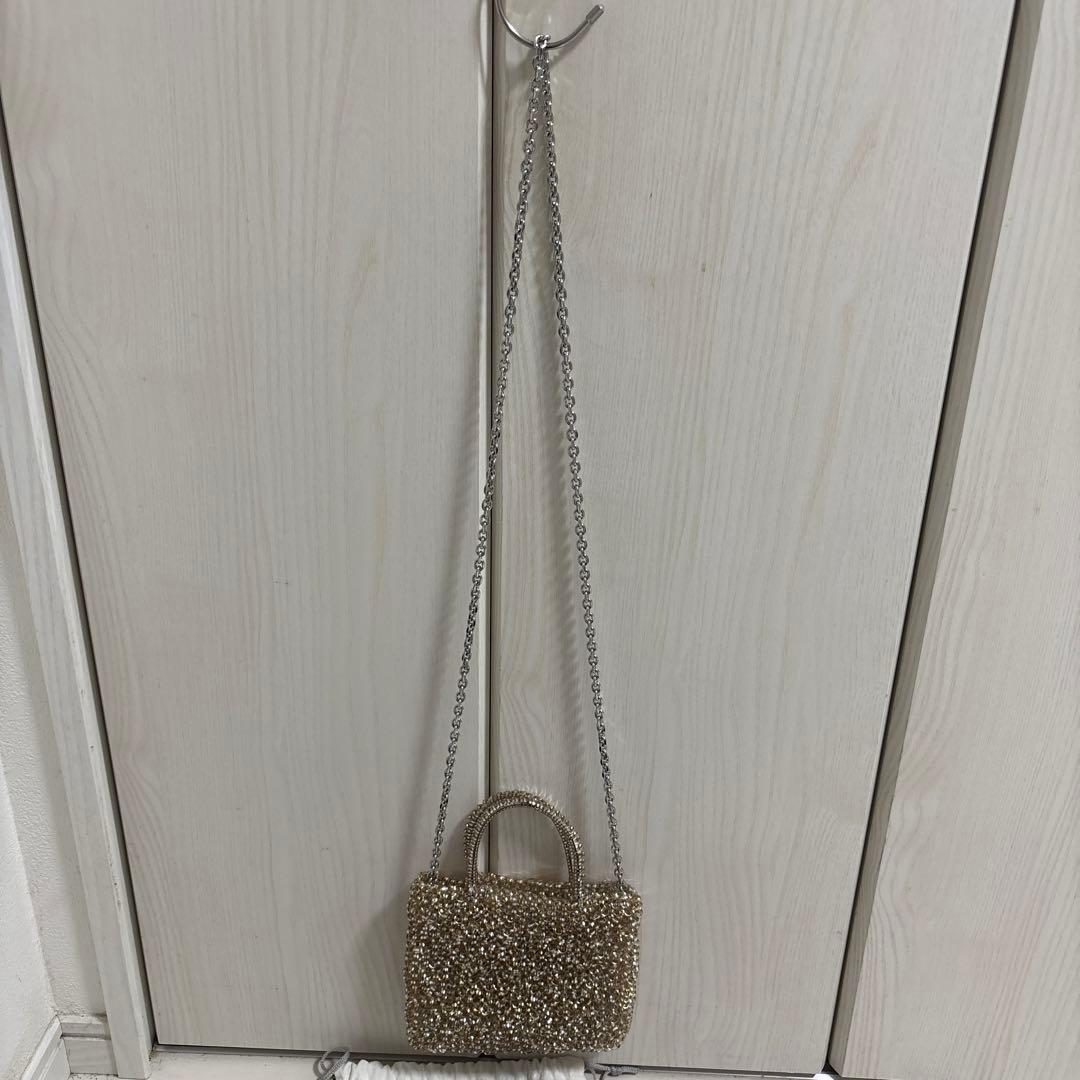 ARTEMISA ゴールド ビーズ パーティーバッグ