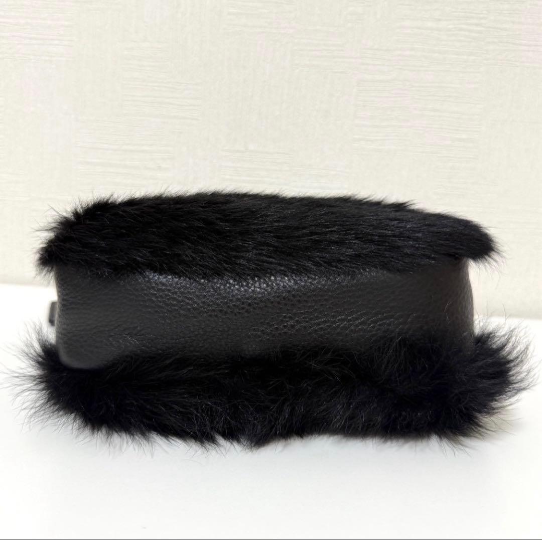 正規品 新品未使用 UGG アグ クロスボディ ファー×レザー ショルダー