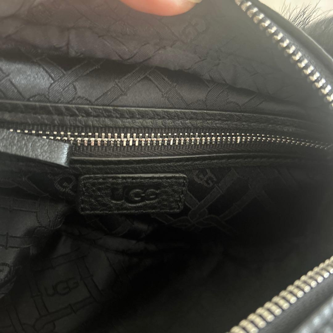 正規品 新品未使用 UGG アグ クロスボディ ファー×レザー ショルダー