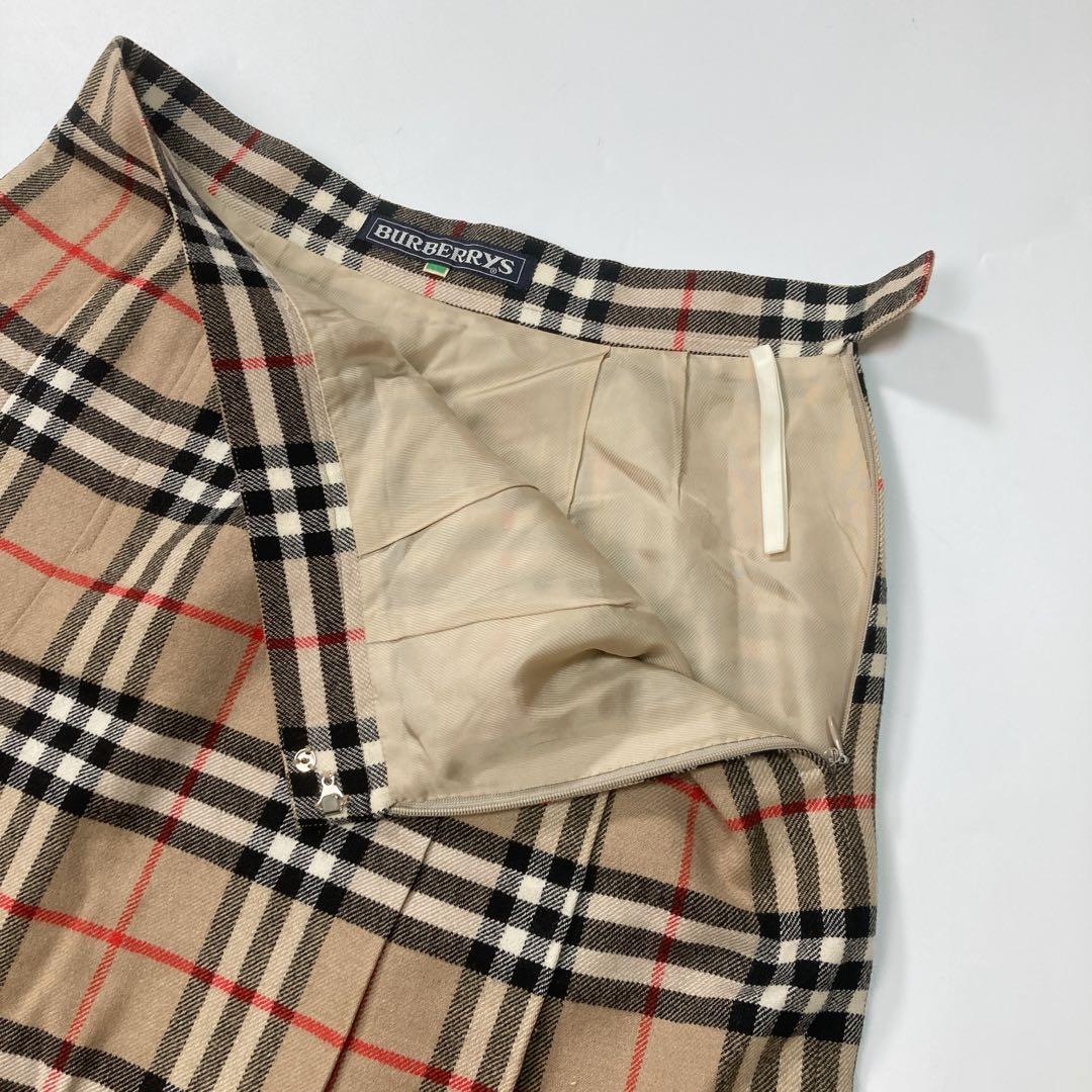 BURBERRY バーバリー プリーツスカート チェック 9 C-TK