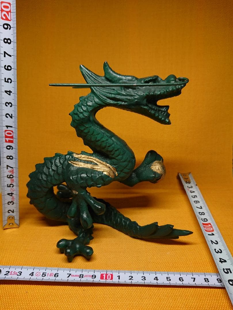 美品】龍昇龍金属オブジェ置物インテリア工芸品美術品A3331