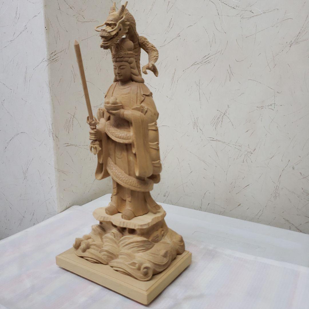 Bフライデー蔵出し特価中希少仏像☆柘植 白山大権現7寸立白山