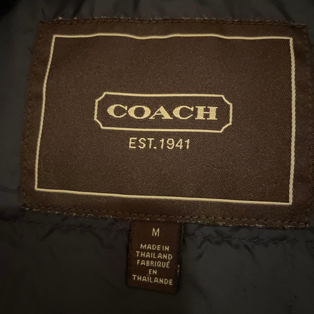 <美品>COACH ボア•ダウンベスト