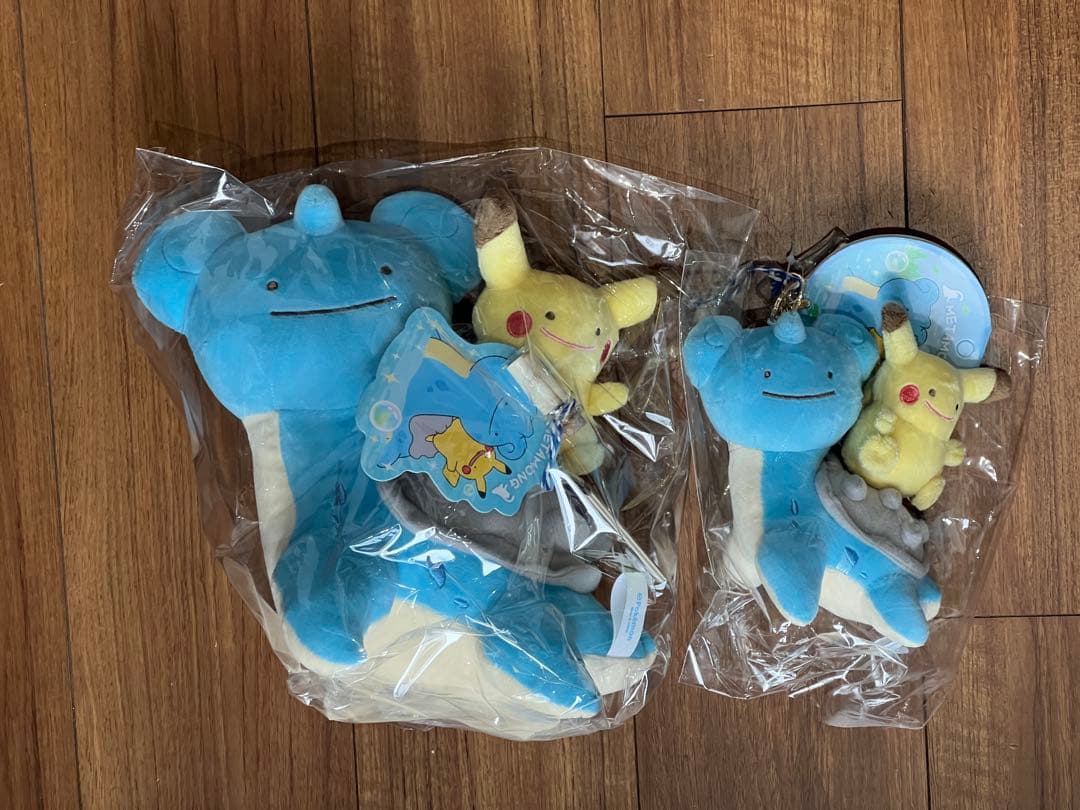 【韓国限定】ポケモンメタモン マスコットキーホルダー＆ぬいぐるみセット