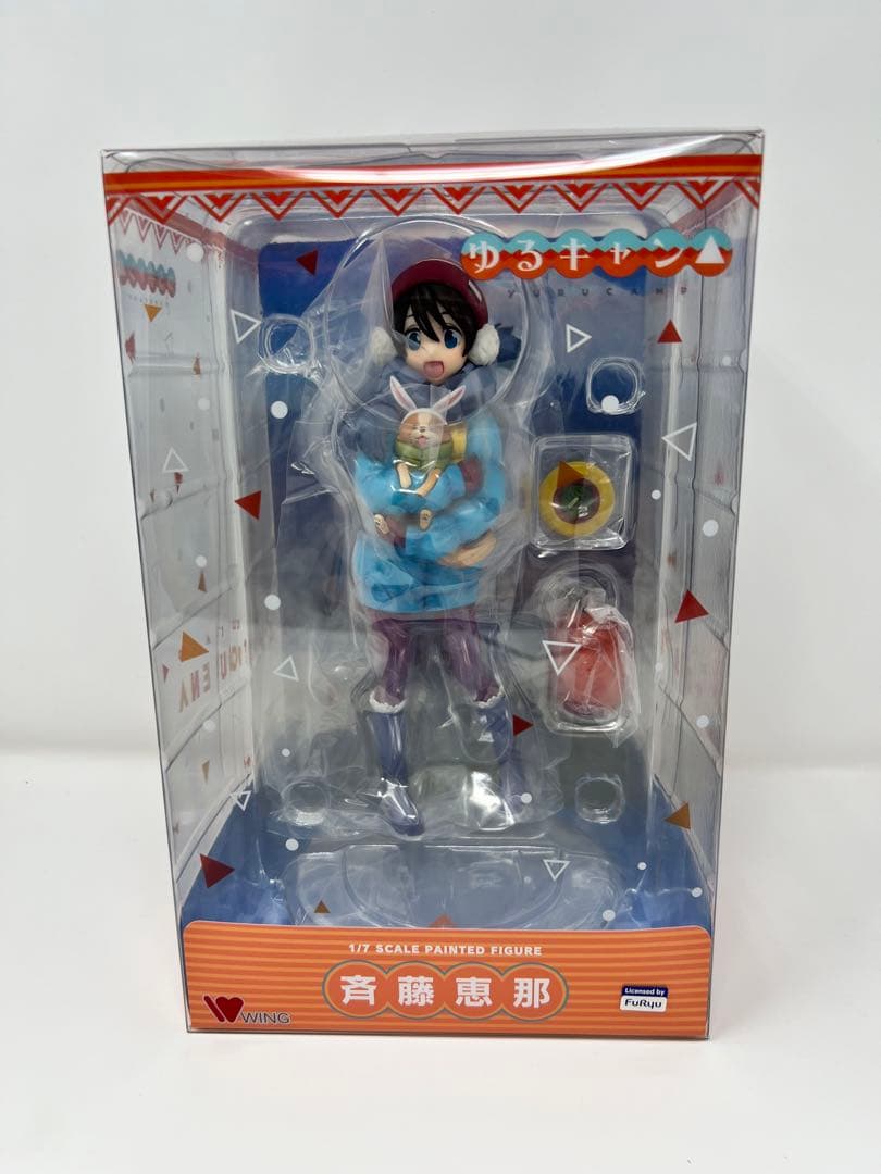 ゆるキャン 斉藤恵那&ちくわ 1/7スケール プラスチック製 塗装済み完成