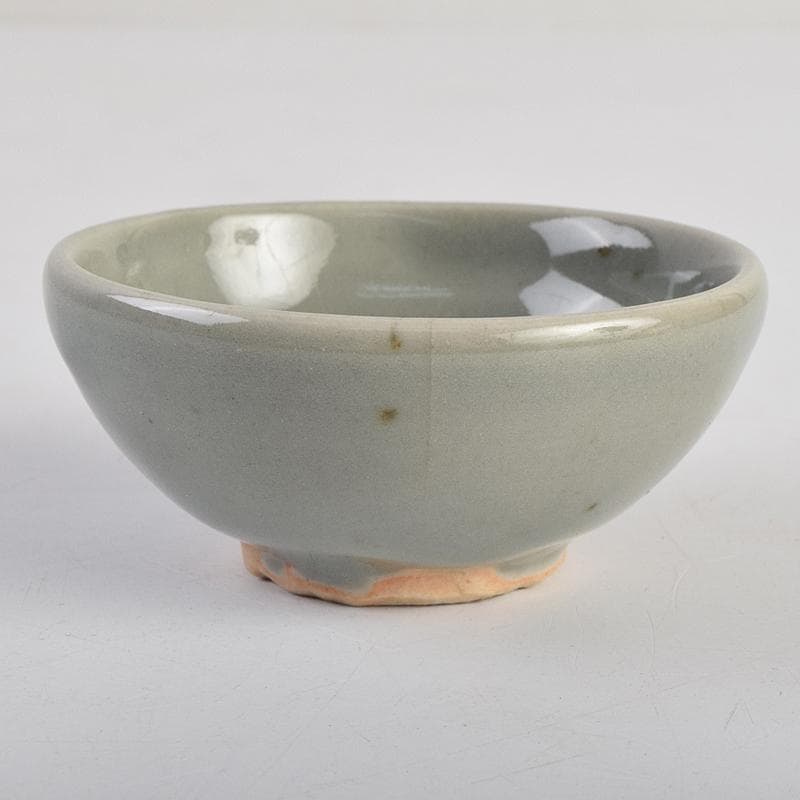 青木木米　聾米造　砧青磁　酒呑　ぐい呑　時代箱付　C　R9109