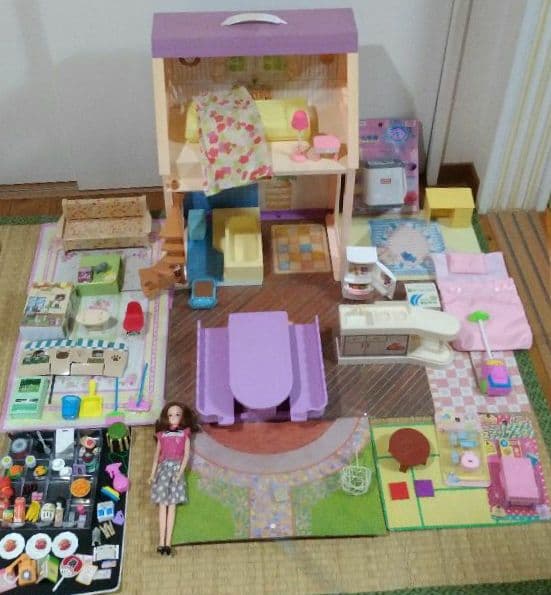 8 リカちゃん「おばあちゃんの家」洗濯機付 レア 昭和レトロ リカ