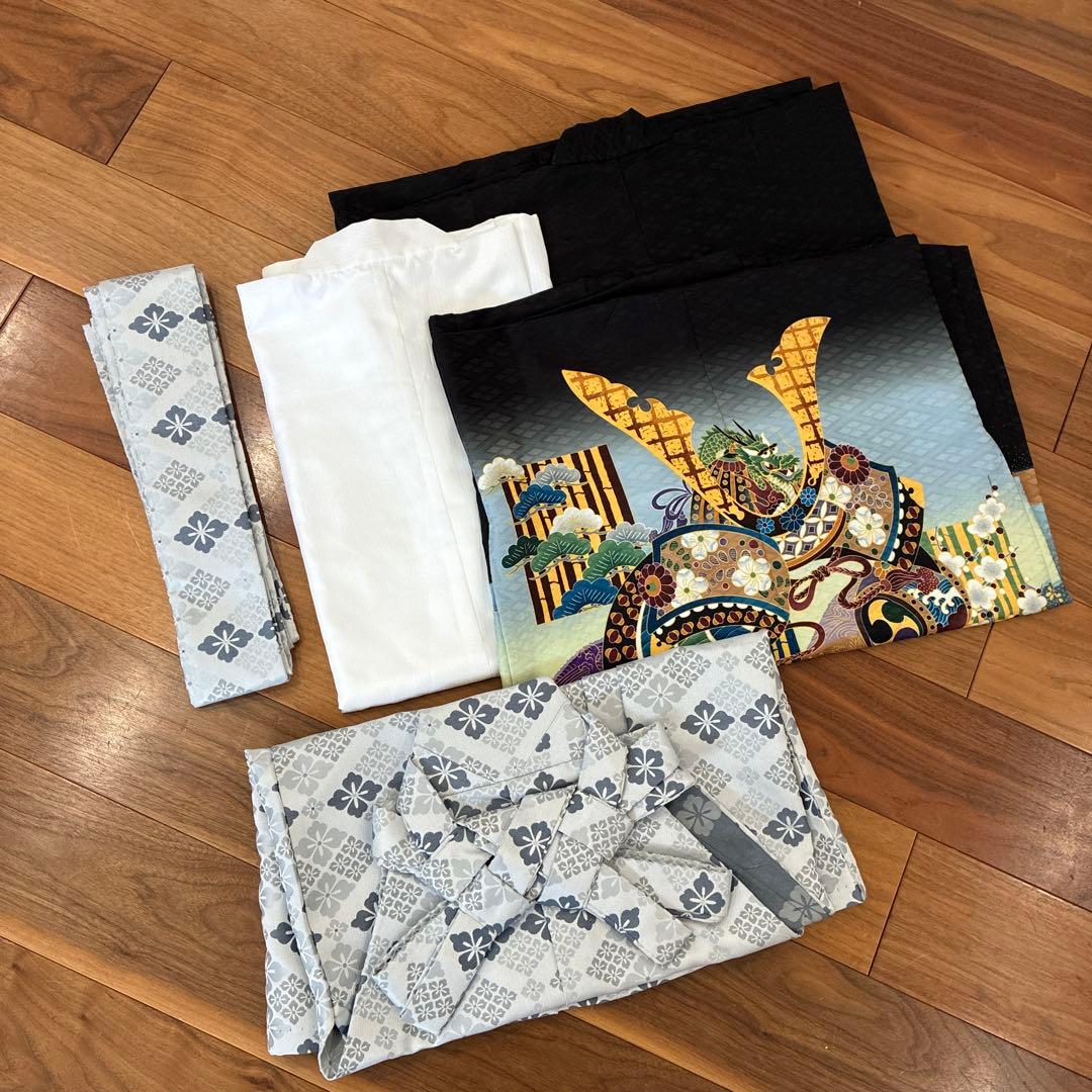 【美品】五歳七歳男児 七五三着物＆袴セット