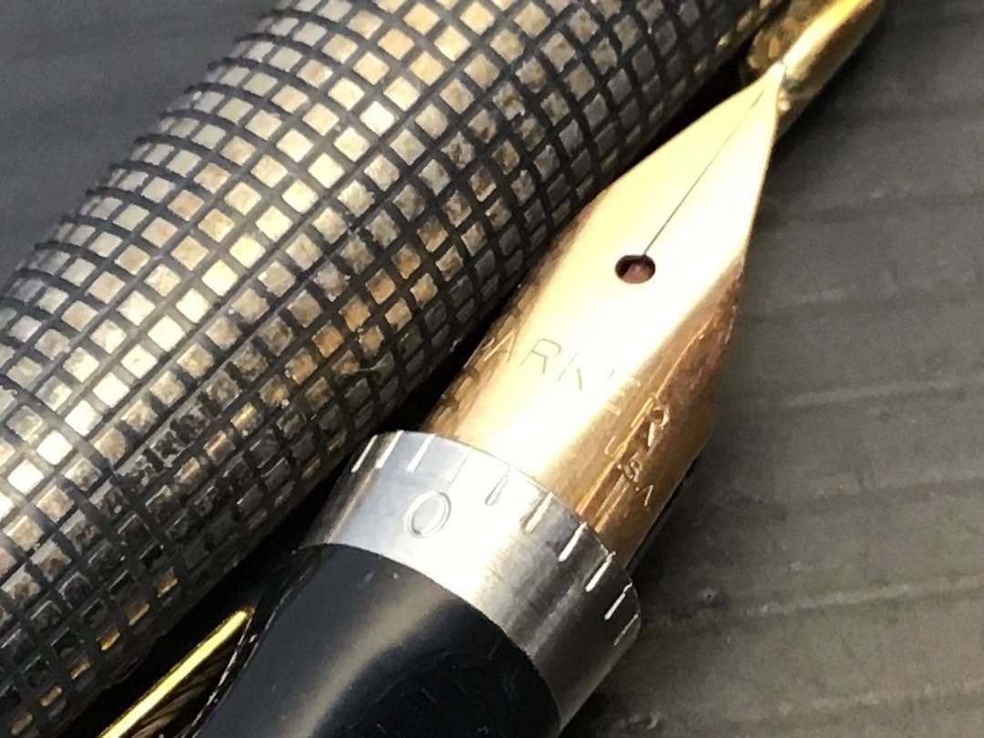 パーカー 75 スタ ーリングシルバー 初期型 14金63 万年筆