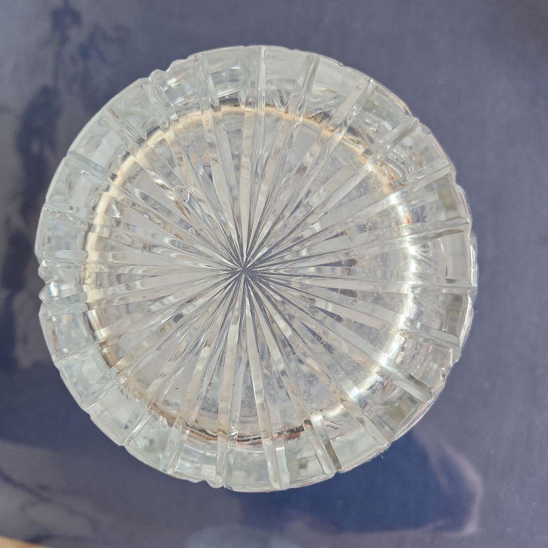 クリスタル花瓶 ワウジッツァー.グラス社製 東ドイツ クリスタルグラス