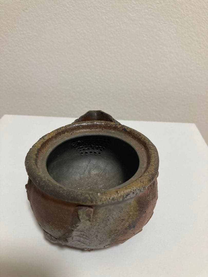 ☆ 激レア 備前焼 宝瓶 登り窯 龍 手びねり 急須 桐箱付き