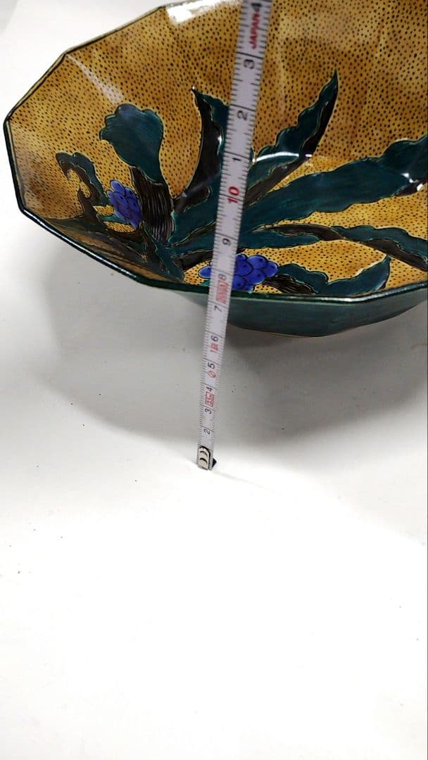 北村隆 九谷 菓子器 大皿 鉢 菓子鉢 新品 共箱 茶道具 茶道