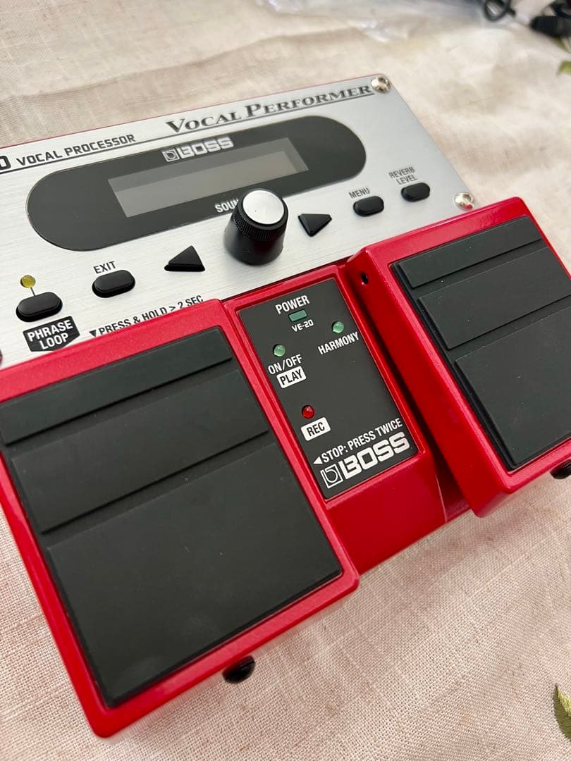 美品！フルセット！BOSS VE-20 ボーカルエフェクター＆アダプター