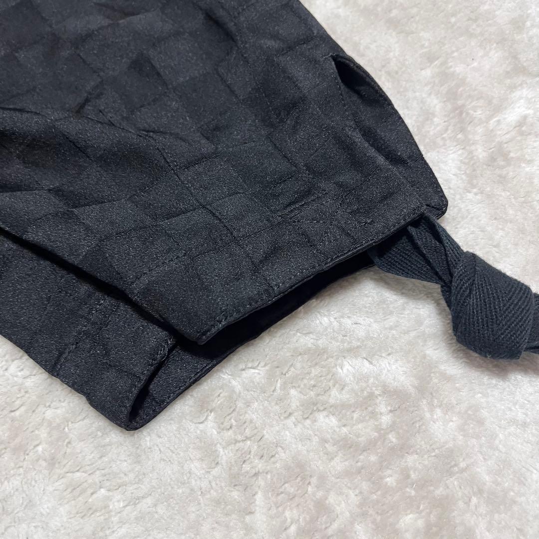 コムデギャルソン オムプリュス ブロックチェック ポリ縮絨 サルエル