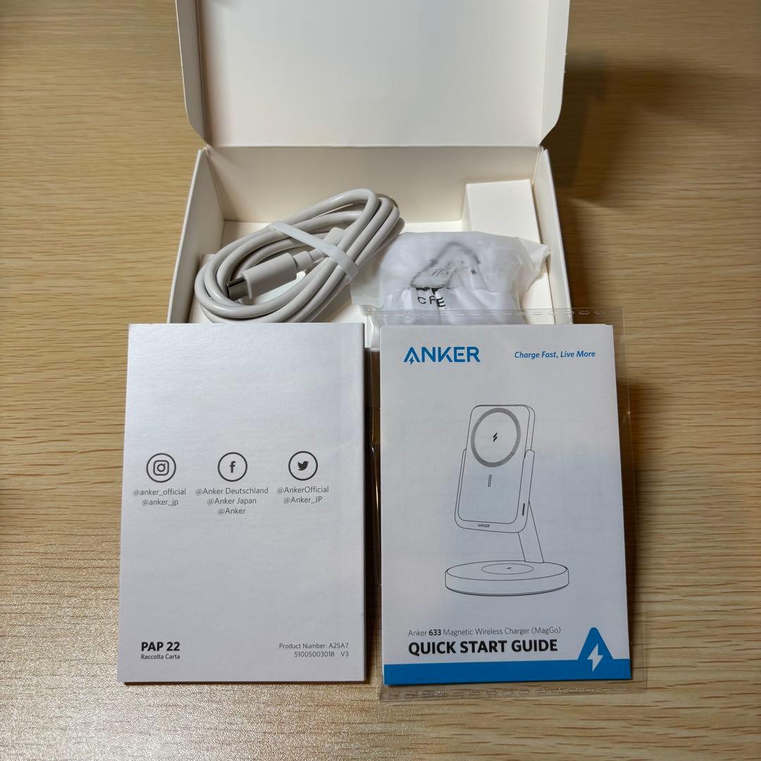 【新品】Anker 633 Magnetic Wireless Charger